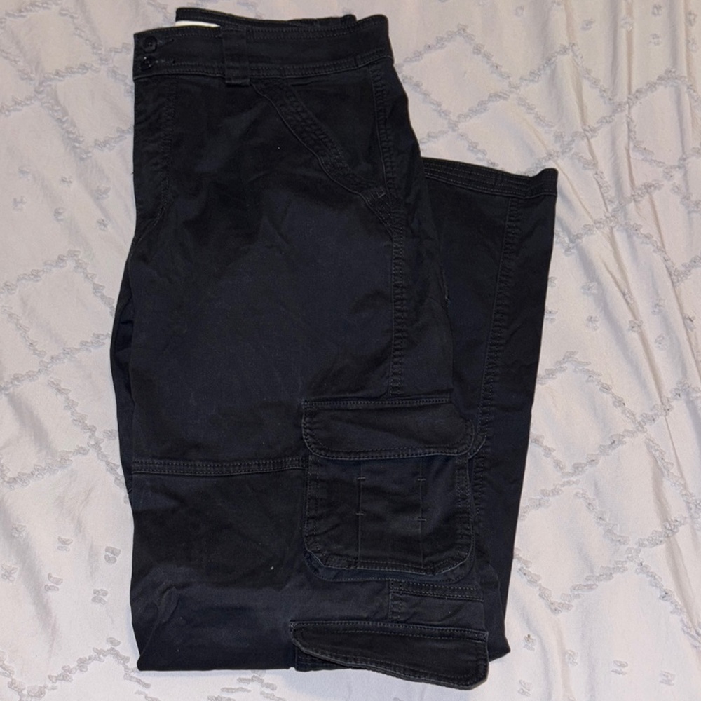 Abercrombie & Fitch Black Cargo Pants